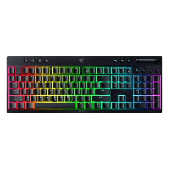 מקלדת גיימינג אלחוטית RAZER BLACKWIDOW V4 LOW-PROFILE HYPERSPEED