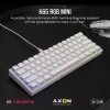 מקלדת גיימינג Corsair K65 White RGB MINI 60% לבנה צבע לבן