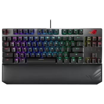 מקלדת גיימינג Asus ROG Strix Scope TKL Deluxe RGB Cherry MX RGB Red Switch צבע שחור