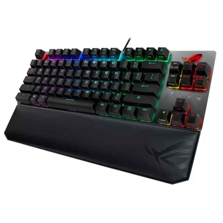 מקלדת גיימינג Asus ROG Strix Scope TKL Deluxe RGB Cherry MX RGB Red Switch צבע שחור