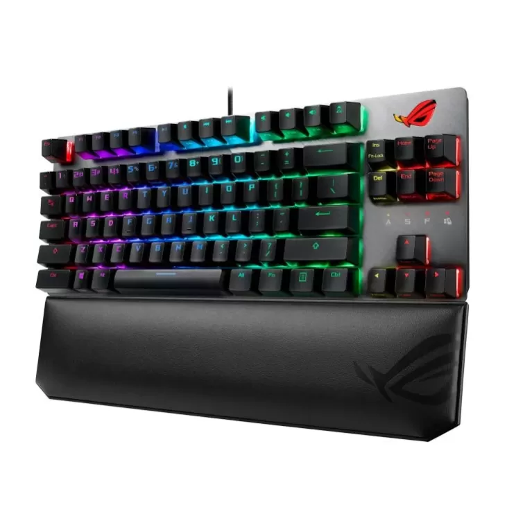 מקלדת גיימינג Asus ROG Strix Scope TKL Deluxe RGB Cherry MX RGB Red Switch צבע שחור