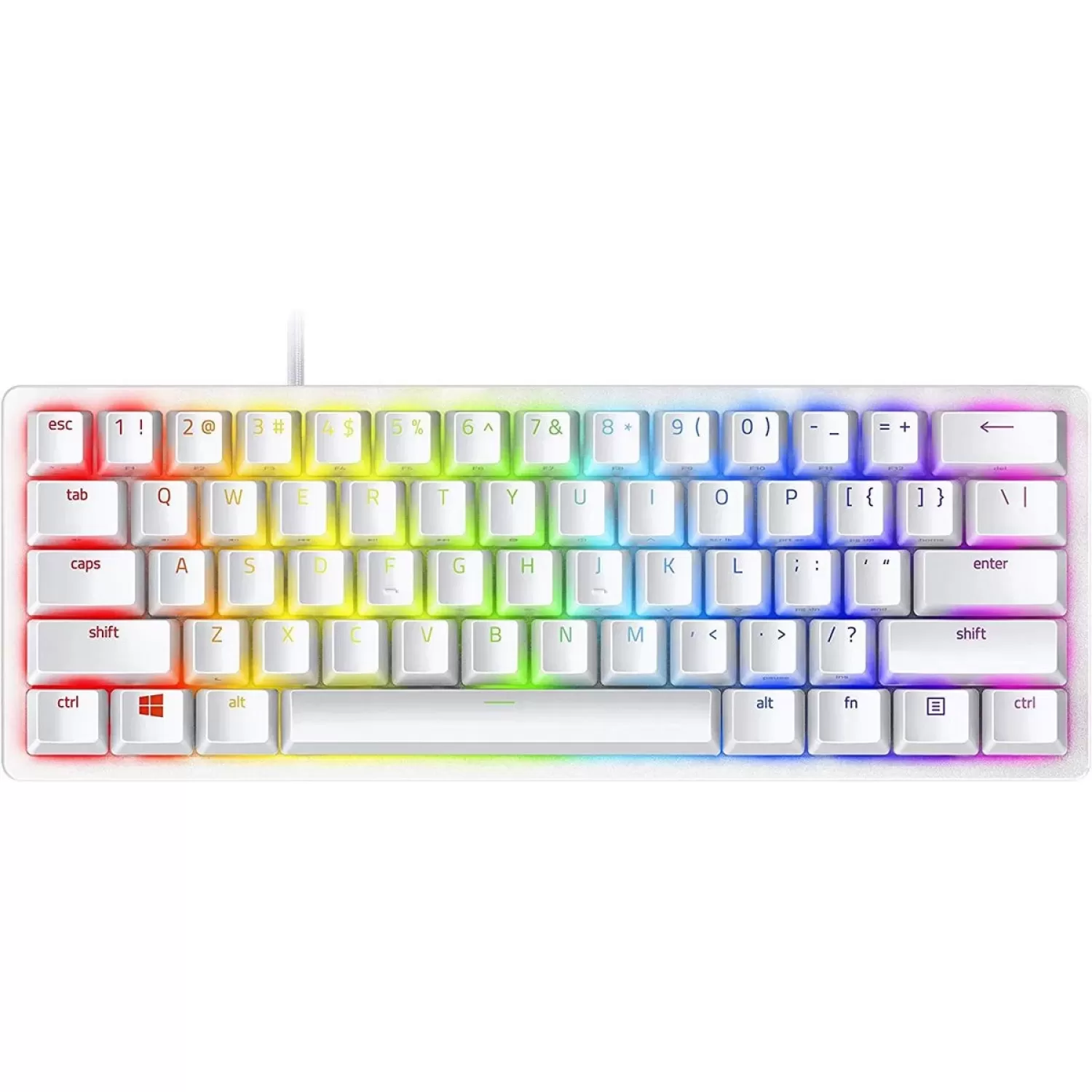 Игровая Клавиатура RAZER Huntsman Mini - Linear Optical Switch - US - Mercury Цвет:белый