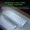 מקלדת גיימינג RAZER Huntsman Mini - Linear Optical Switch - US - Mercury צבע לבן