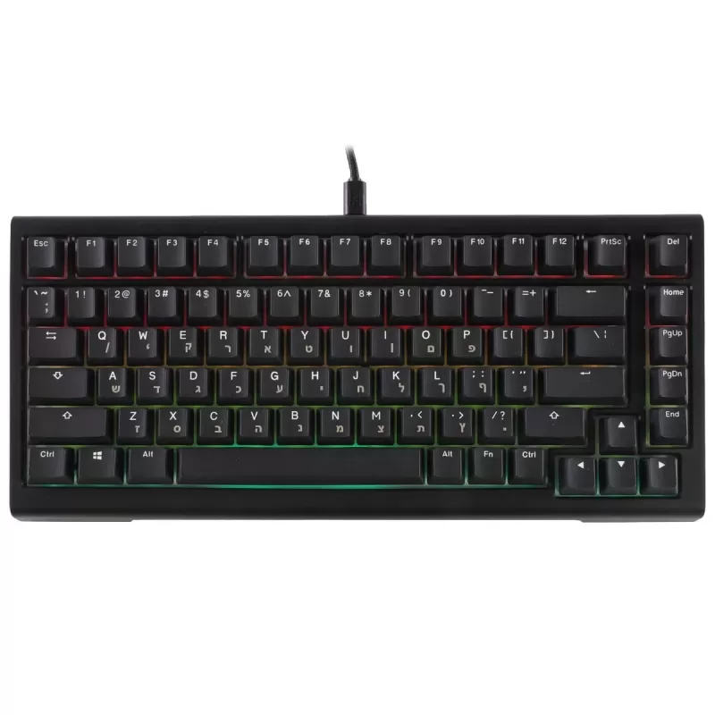 Mechanical keyboard Ducky ProjectD Tinker 75 Cherry Silver Switch Color:black