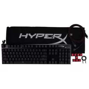 מקלדת גיימינג Kingston Alloy FPS Mechanical Gaming Keyboard Blue צבע שחור