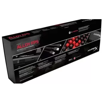 מקלדת גיימינג Kingston Alloy FPS Mechanical Gaming Keyboard Blue צבע שחור