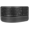 מקלדת ארגונומית אלחוטית Logitech Wave Keys צבע שחור מקלדת ארגונומית אלחוטית Logitech Wave Keys צבע שחור