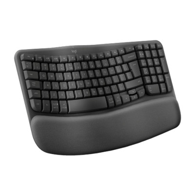 Эргономичная беспроводная клавиатура Logitech Wave Keys Цвет:черный