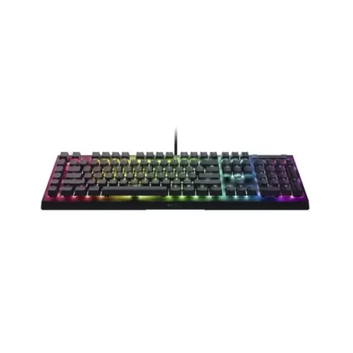 מקלדת גיימינג RAZER BlackWidow V4 X Green Mechanical Switch צבע שחור