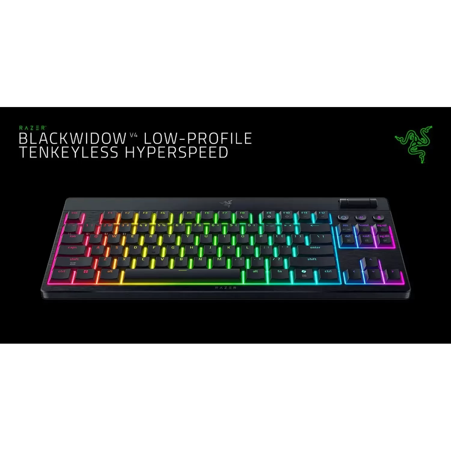 Wireless Gaming Keyboard RAZER BLACKWIDOW V4 LOW-PROFILE TENKEYLESS HYPERSPEED