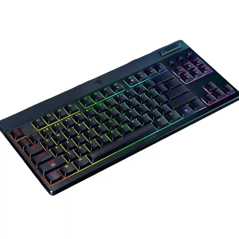 מקלדת גיימינג אלחוטית RAZER BLACKWIDOW V4 LOW-PROFILE TENKEYLESS HYPERSPEED