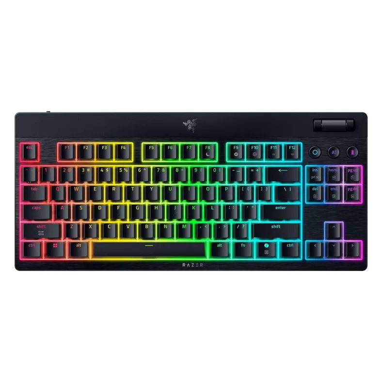 מקלדת גיימינג אלחוטית RAZER BLACKWIDOW V4 LOW-PROFILE TENKEYLESS HYPERSPEED