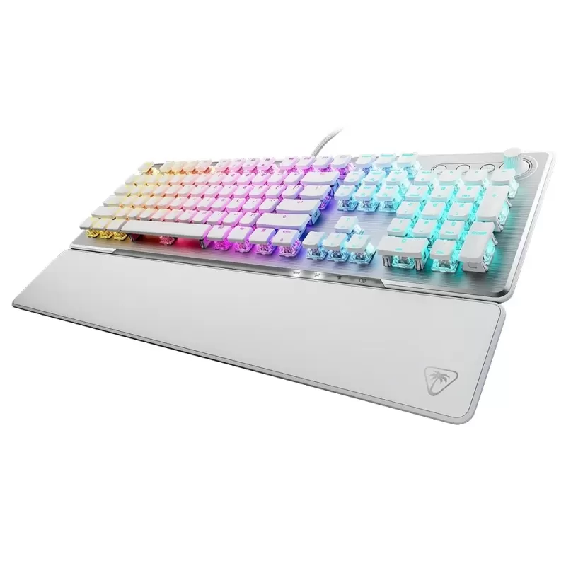 מקלדת גיימינג Turtle Beach Vulcan II - AIMO RGB לבן מקלדת גיימינג Turtle Beach Vulcan II - AIMO RGB לבן