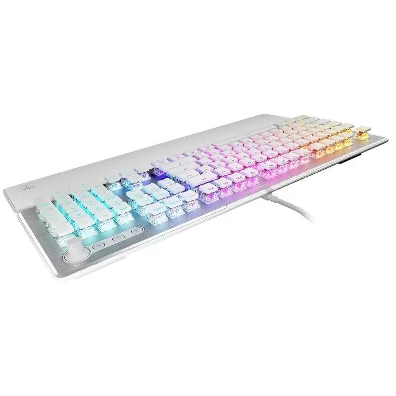 מקלדת גיימינג Turtle Beach Vulcan II - AIMO RGB לבן מקלדת גיימינג Turtle Beach Vulcan II - AIMO RGB לבן