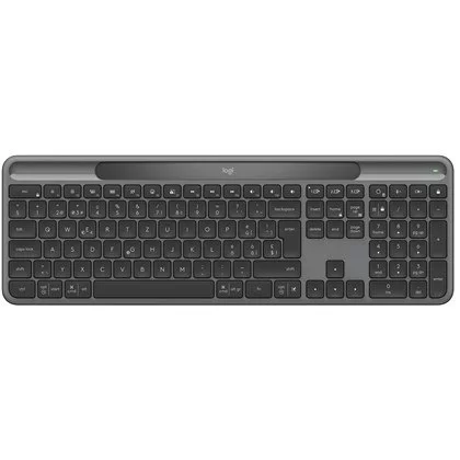 מקלדת סולארית אלחוטית Logitech SLIM SOLAR + GRAPHITE צבע גרפיט