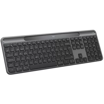 מקלדת סולארית אלחוטית Logitech SLIM SOLAR + GRAPHITE צבע גרפיט