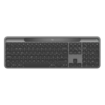 מקלדת סולארית אלחוטית Logitech SLIM SOLAR + GRAPHITE צבע גרפיט