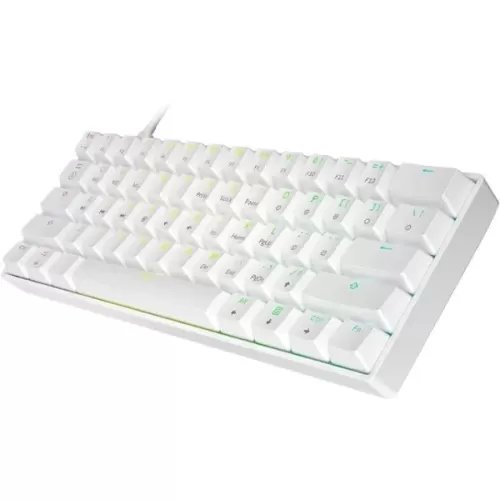 מקלדת גיימינג Skyloong GK61 RGB Glacier Yellow לבן
