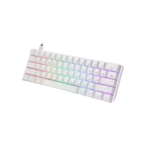 מקלדת גיימינג Skyloong GK61 RGB Glacier Yellow לבן