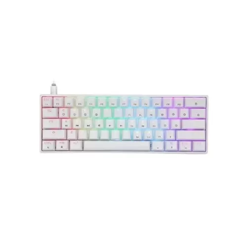 מקלדת גיימינג Skyloong GK61 RGB Glacier Yellow לבן