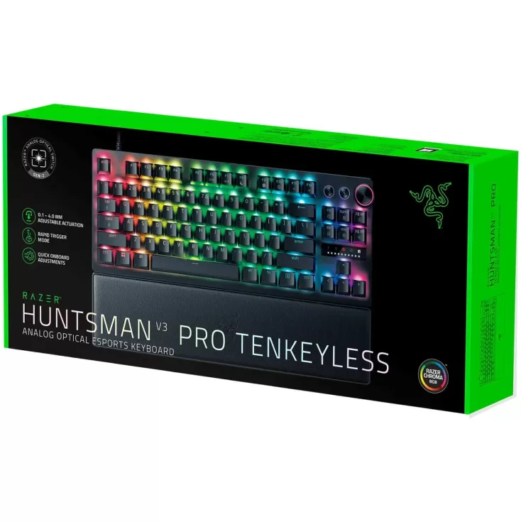 Gaming Keyboard RAZER Huntsman V3 Pro TKL Keyboard Black Color:black
