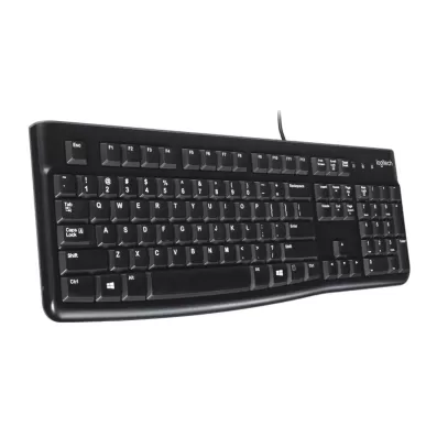 מקלדת חוטית Logitech K120 USB שחור