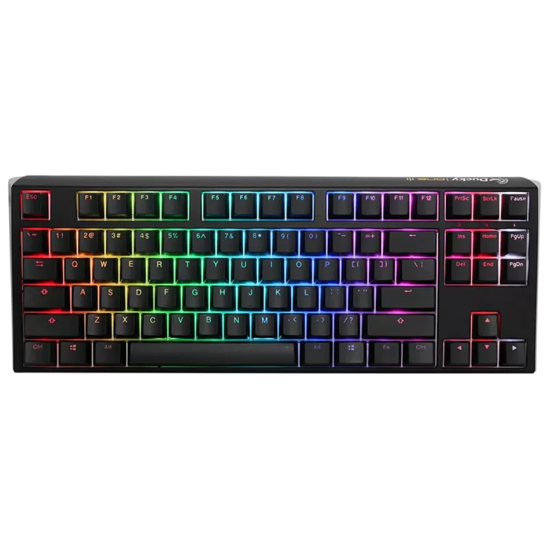 מקלדת גיימינג מכאנית Ducky One 3 RGB TKL Cherry Silver Switch צבע שחור מקלדת גיימינג מכאנית Ducky One 3 RGB TKL Cherry Silver Switch צבע שחור