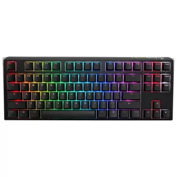 מקלדת גיימינג מכאנית Ducky One 3 RGB TKL Cherry Silver Switch צבע שחור