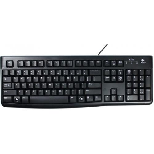 Wired Keyboard Logitech K120 ENGLISH ONLY Color:black..