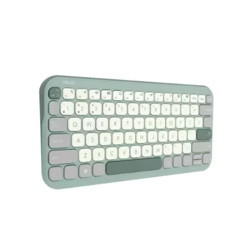 מקלדת אלחוטית Bluetooth Asus Marshmallow KW100 BT לאטה תה ירוק