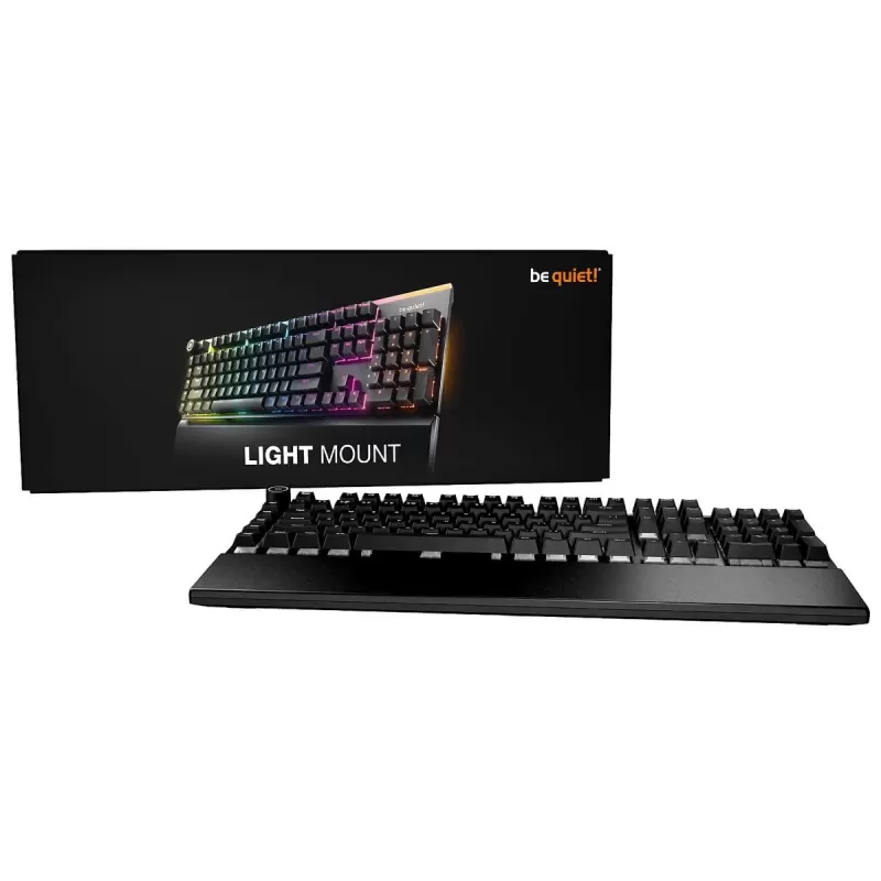 Mechanical gaming keyboard be quiet! Light Mount Silent Tactile ARGB Color:black