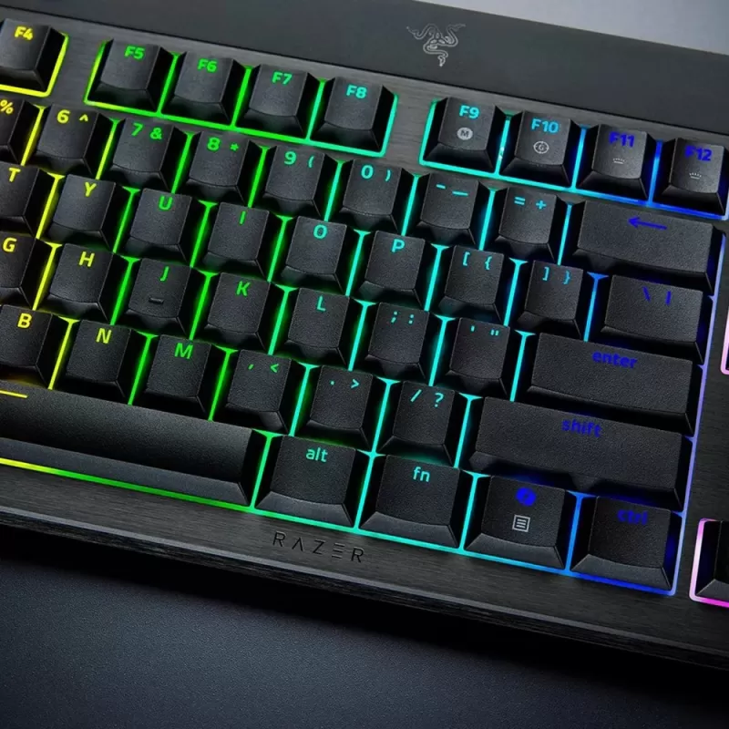 מקלדת גיימינג אלחוטית RAZER BLACKWIDOW V4 LOW-PROFILE TENKEYLESS HYPERSPEED מקלדת גיימינג אלחוטית RAZER BLACKWIDOW V4 LOW-PROFILE TENKEYLESS HYPERSPEED