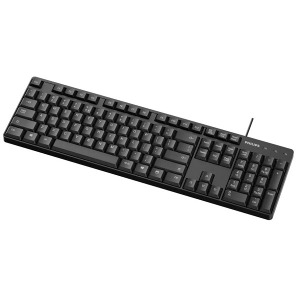 מקלדת גיימינג מקלדת חוטית Philips K254 USB צבע שחור