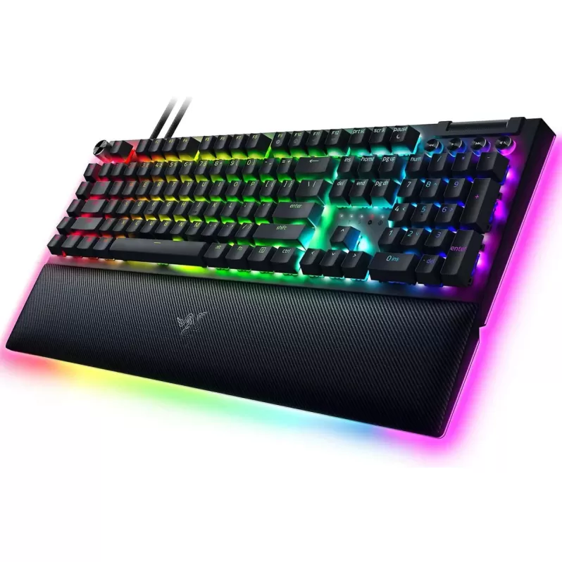 מקלדת גיימינג RAZER BlackWidow V4 Pro Yellow Switch Keyboard Black צבע שחור