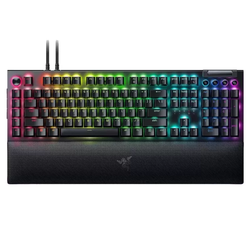 מקלדת גיימינג RAZER BlackWidow V4 Pro Yellow Switch Keyboard Black צבע שחור