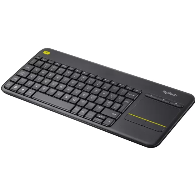 מקלדת אלחוטית Logitech Wireless Touch K400 Plus שחור