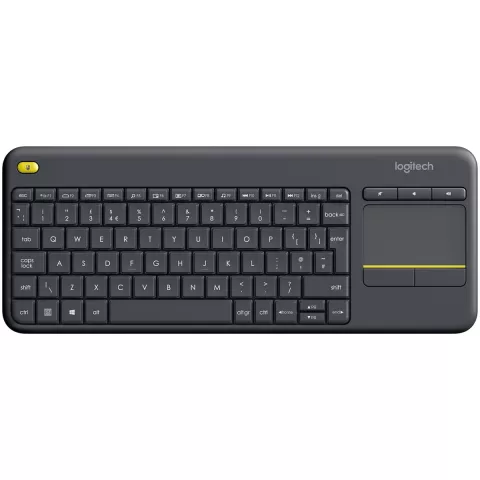 מקלדת אלחוטית Logitech Wireless Touch K400 Plus שחור
