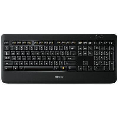 מקלדת Logitech Illuminated K800 צבע שחור מקלדת Logitech Illuminated K800 צבע שחור