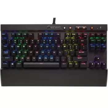מקלדת גיימינג Corsair LUX K65 LUX RGB Cherry MX Red צבע שחור
