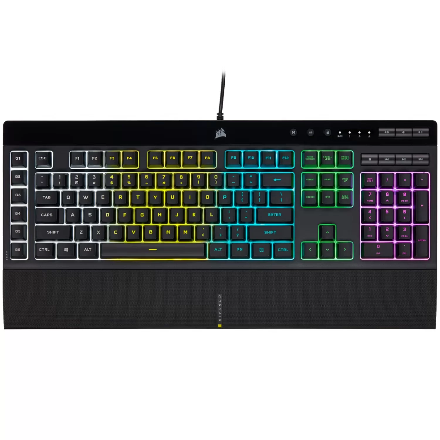 Gaming Keyboard Corsair K55 RGB PRO Color:black