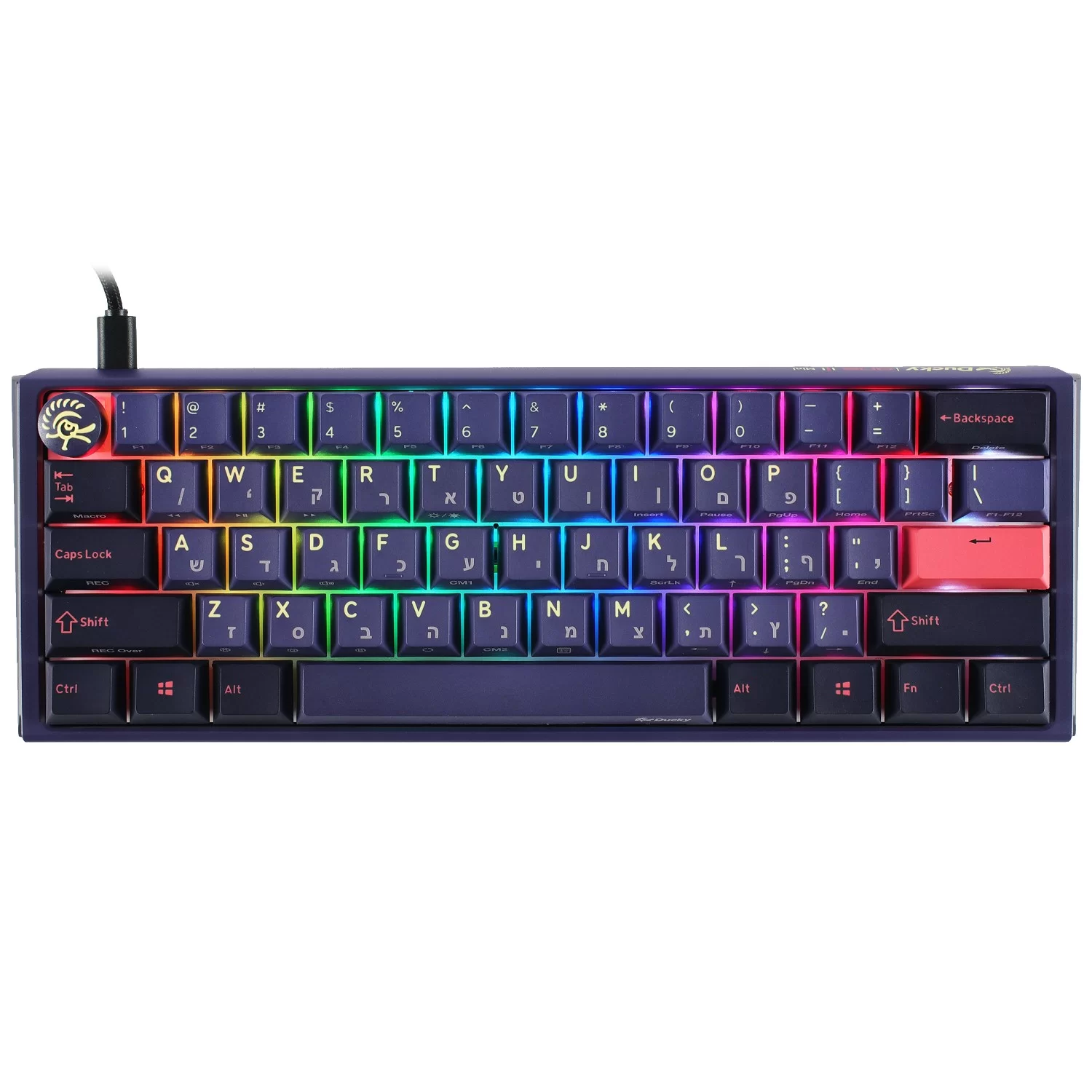Механическая клавиатура Ducky One 3 Mini Cosmic Cherry Silver Switch Цвет:синий