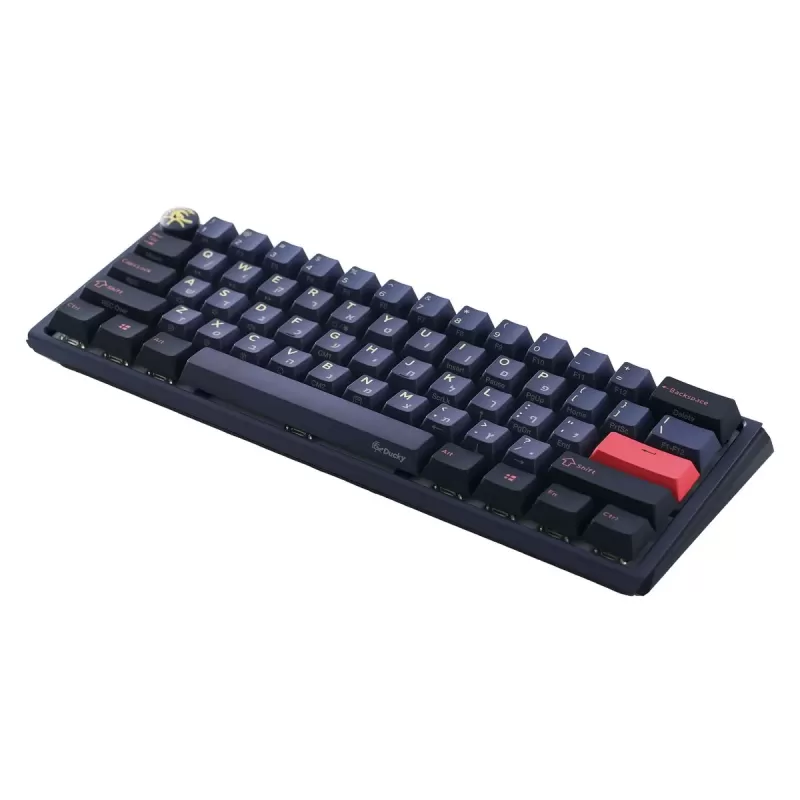 מקלדת מכאנית Ducky One 3 Mini Cosmic Cherry Silver Switch צבע כחול