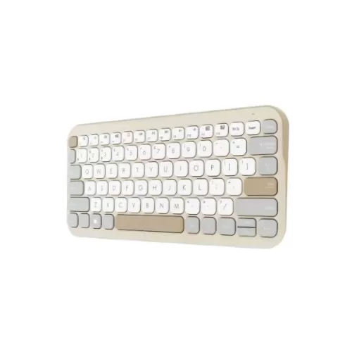 מקלדת אלחוטית Bluetooth Asus Marshmallow KW100 BT שמנת