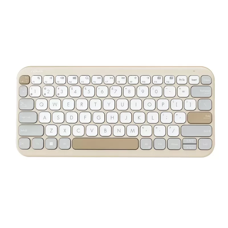 מקלדת אלחוטית Bluetooth Asus Marshmallow KW100 BT שמנת