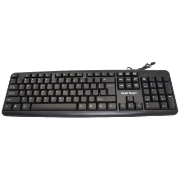 Wired Keyboard Gold Touch USB Color:black.. Wired Keyboard Gold Touch USB Color:black..