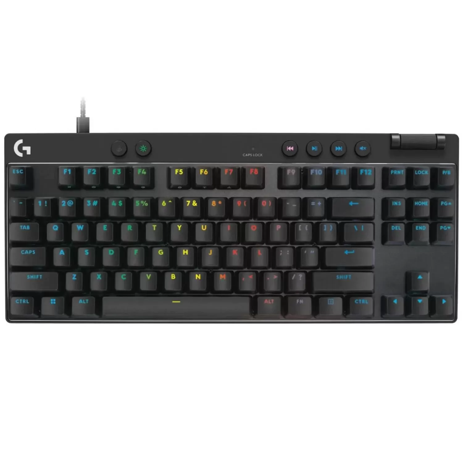 Gaming Keyboard Logitech G Pro X TKL Rapid Analog Switches Color:black