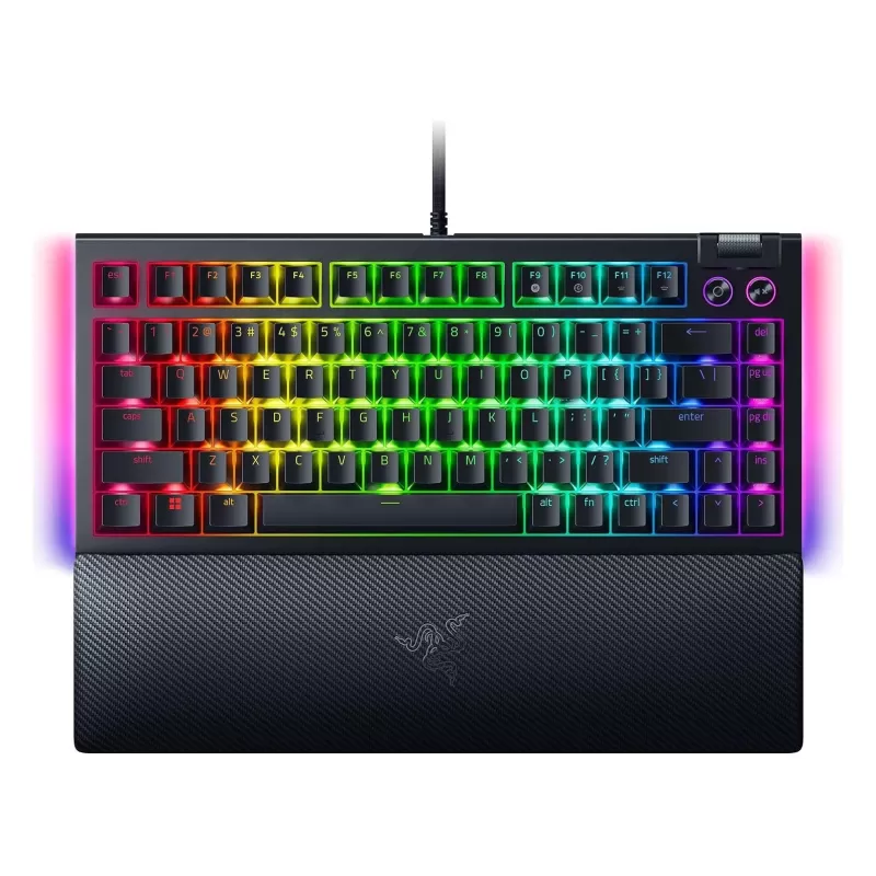 מקלדת גיימינג RAZER BlackWidow V4 75% Black צבע שחור