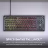 מקלדת גיימינג Corsair K55 Core TKL RGB - שחור