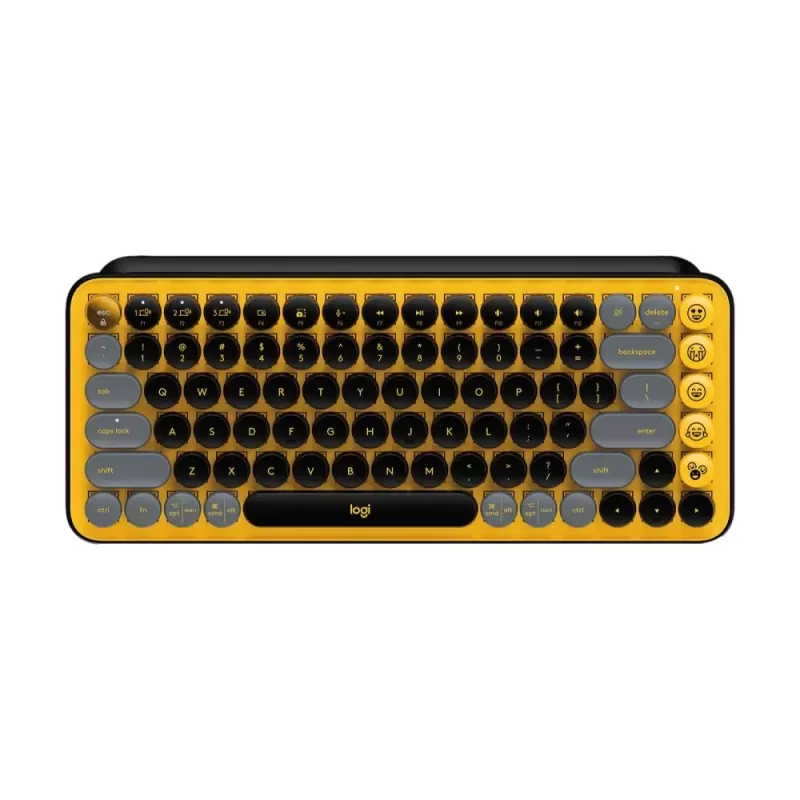 Беспроводная Клавиатура Logitech POP KEYS black желтый