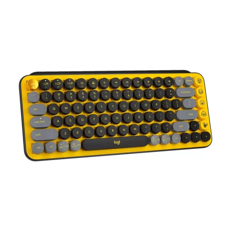 Беспроводная Клавиатура Logitech POP KEYS black желтый